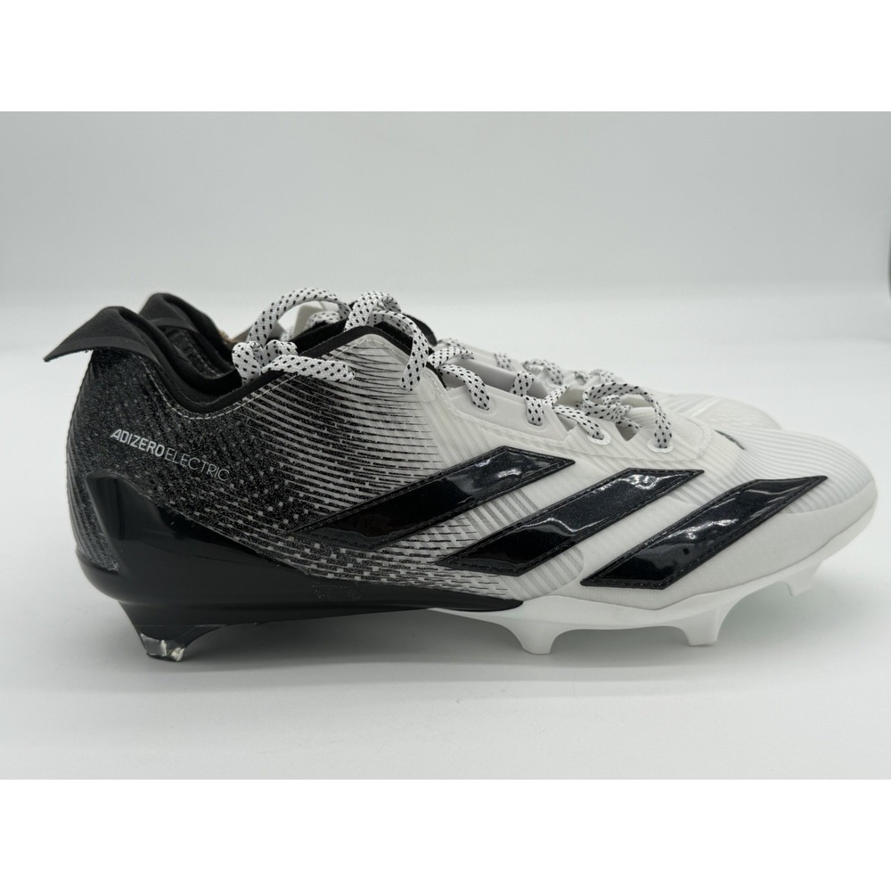 Men's Size 10- adidas Adizero Electric II Football Cleats White Black JQ3962 NWT